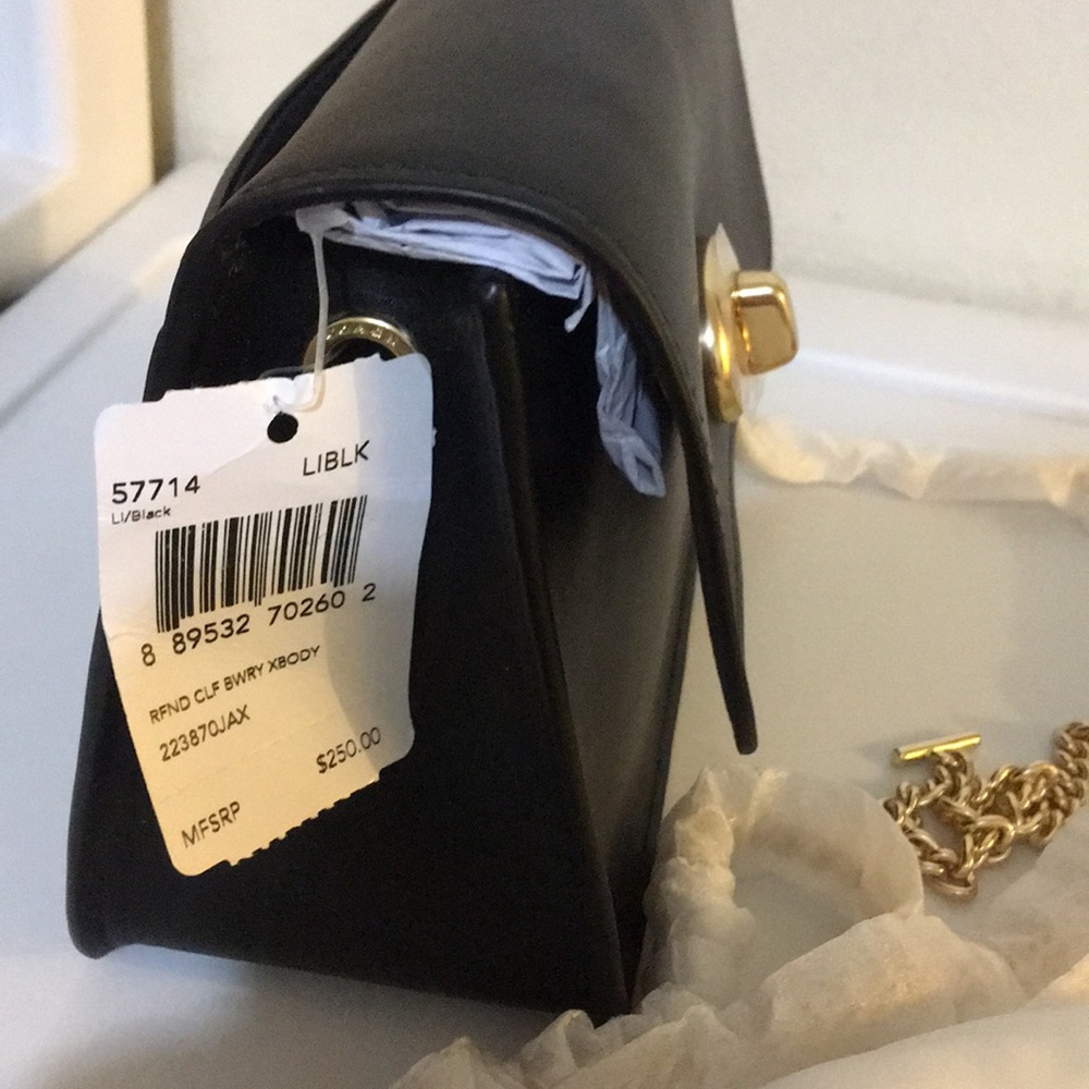 Coach Mini Bowery smooth black leather - Picture 5 of 6